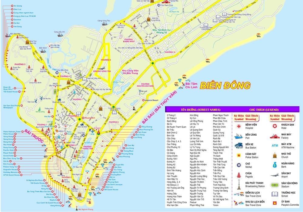 地図のホーチミン市港