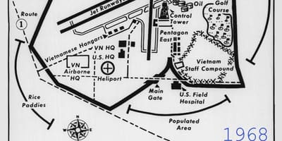 地図のサイゴンには1968年