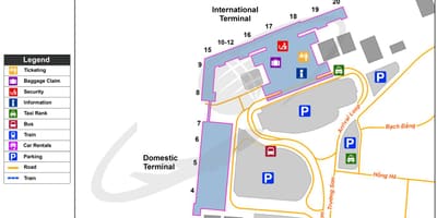 タンソンニャット国際空港地図