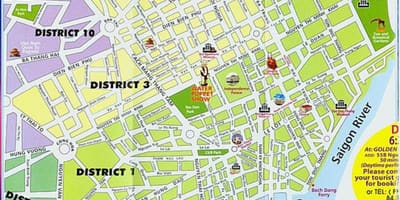 地図のホーチミンシティセンター