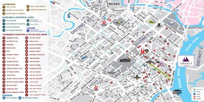 地図1区ホーチミン市