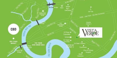 地図のホーチミン市病院